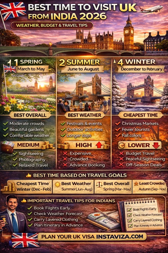 Best time to visit UK 2026