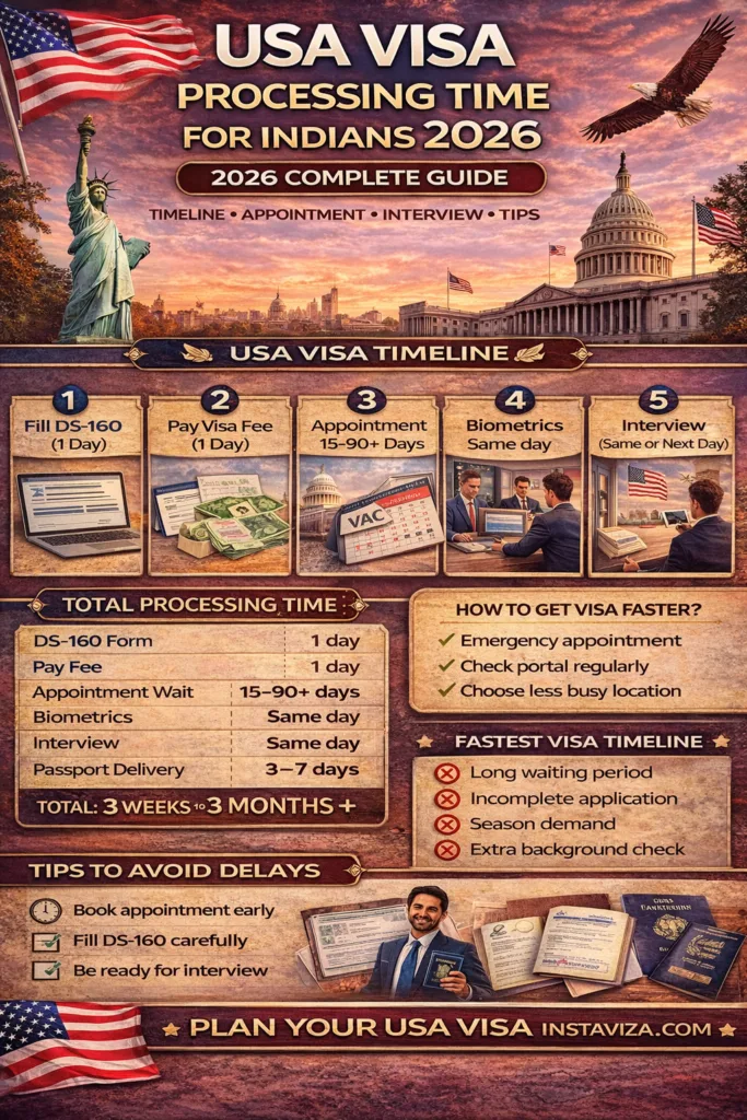 USA Visa processing timeline guide 2026