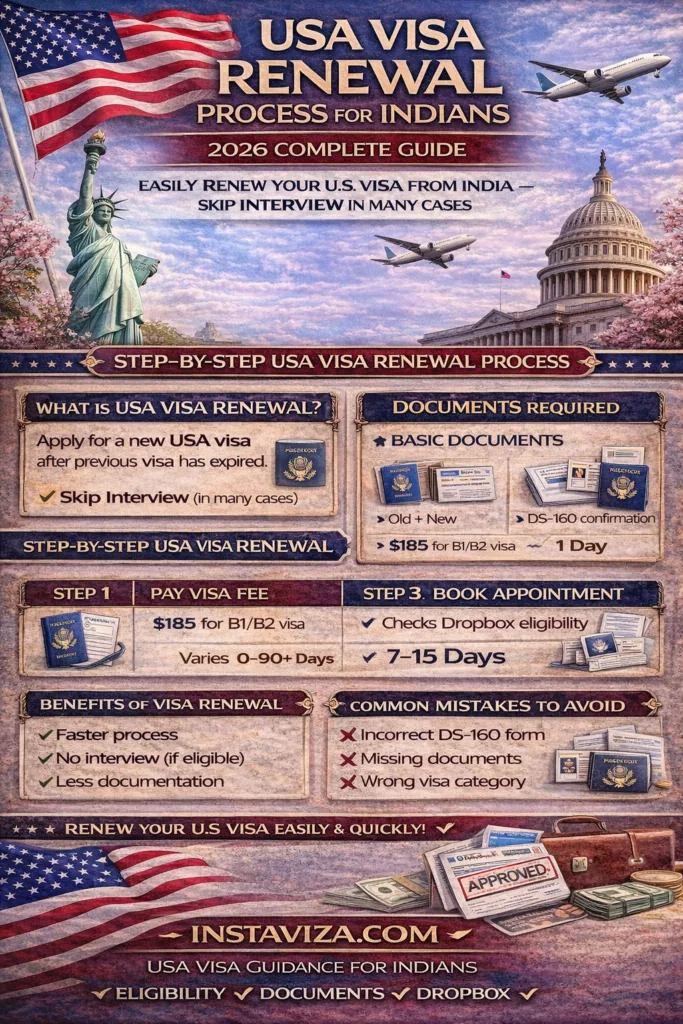 USA visa renewal guide for Indians
