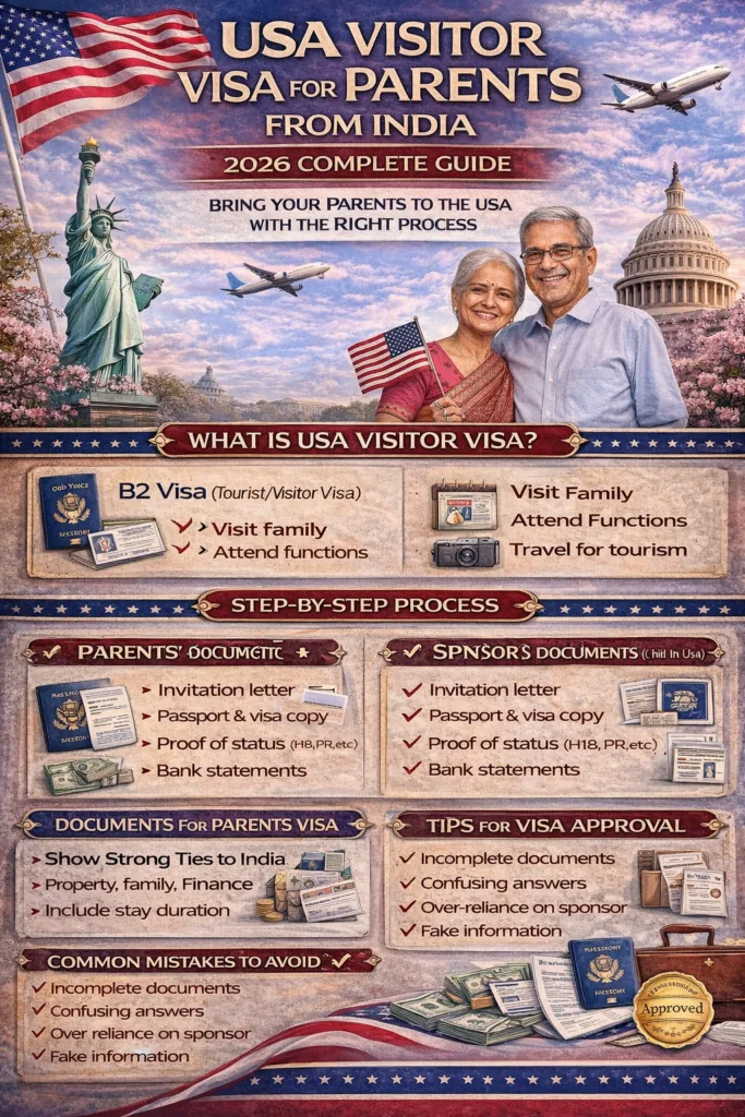 USA visitor visa guide for parents