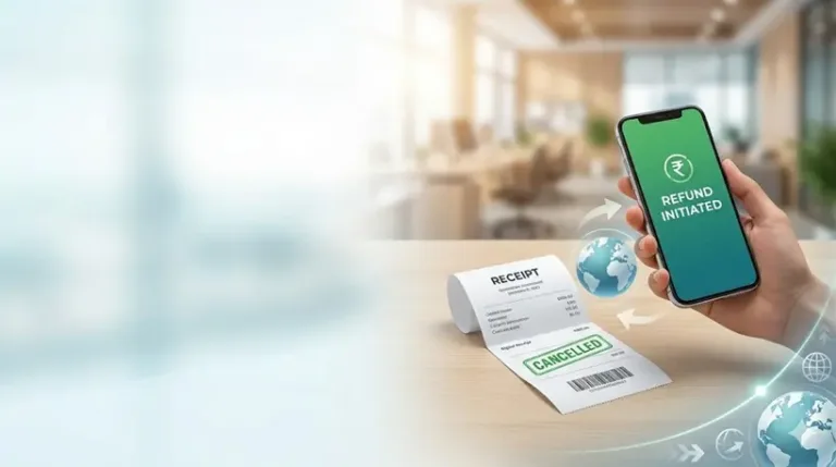 Refund and Cancellation Policy banner for Instaviza online visa services - transparent documentation and payment protection for customers.