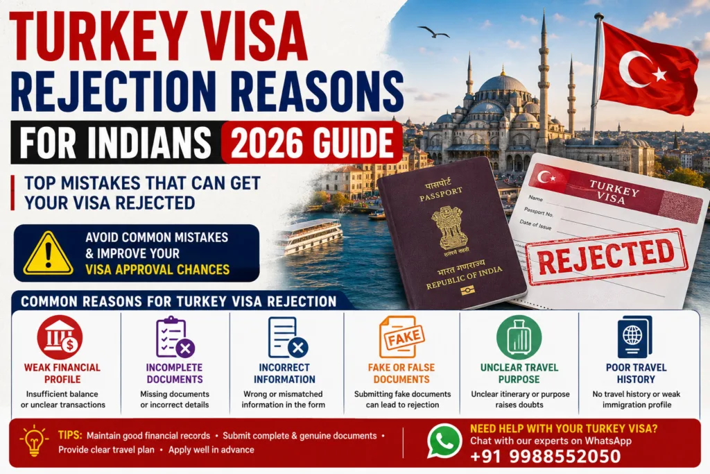 Turkey Visa Rejection Reasons for Indians 2026 Guide
