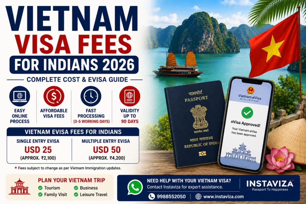 Vietnam Visa Fees for Indians 2026 Complete Cost Guide