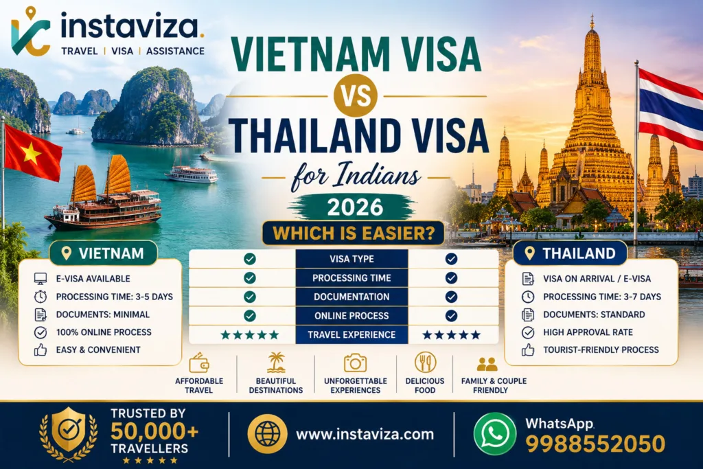 Vietnam Visa vs Thailand Visa for Indians 2026 Comparison Guide