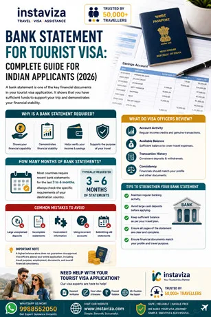 Bank Statement for Tourist Visa – Complete Guide for Indian Applicants (2026)