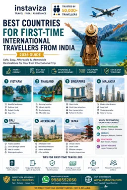 Best Countries for First-Time International Travellers from India – Complete Travel Guide 2026
